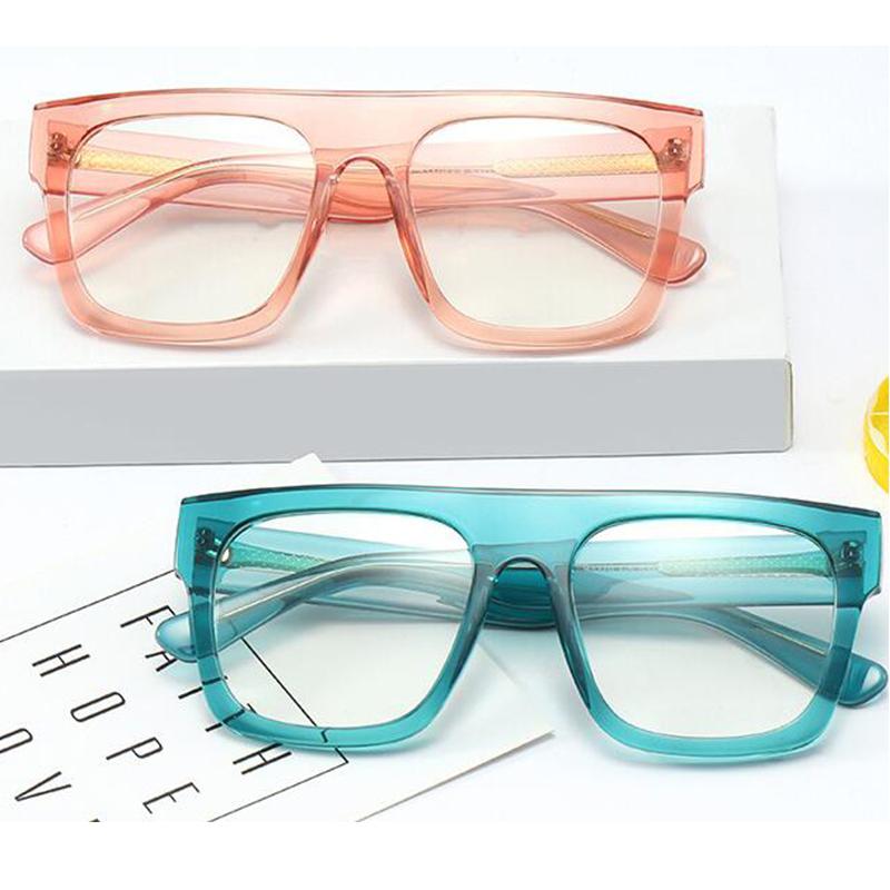 Fashion Sunglasses Frames Transparent Glasses Oversized Square Women's Eyeglasses Frame Flat Top Men's Pink Blue Large Feminine Glas
Fashion Sunglasses Frames Transparent Glasses Oversized Square Women's Eyeglasses Frame Flat Top Men's Pink Blue Large Feminine Glas