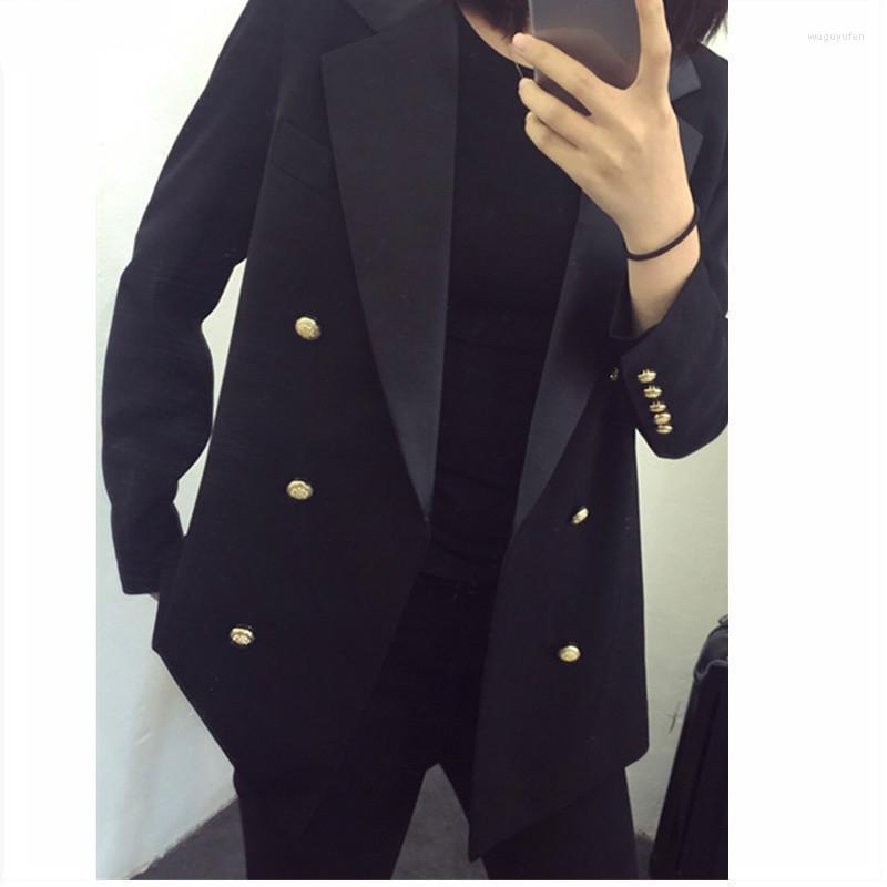 Women's Suits & Blazers Women Blazer Double Breasted Chaqueta Office Lady Lapel Long Sleeve Fashion Buttoned Slim Fit Jackets Black Coat Plu
Women's Suits & Blazers Women Blazer Double Breasted Chaqueta Office Lady Lapel Long Sleeve Fashion Buttoned Slim Fit Jackets Black Coat Plu
