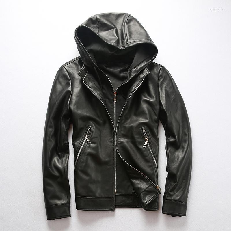 Men's Leather & Faux Brand Fast Free Autumn Winter Genuine Black Large Size Male Detachable Hooded Sheep Jacket
Men's Leather & Faux Brand Fast Free Autumn Winter Genuine Black Large Size Male Detachable Hooded Sheep Jacket