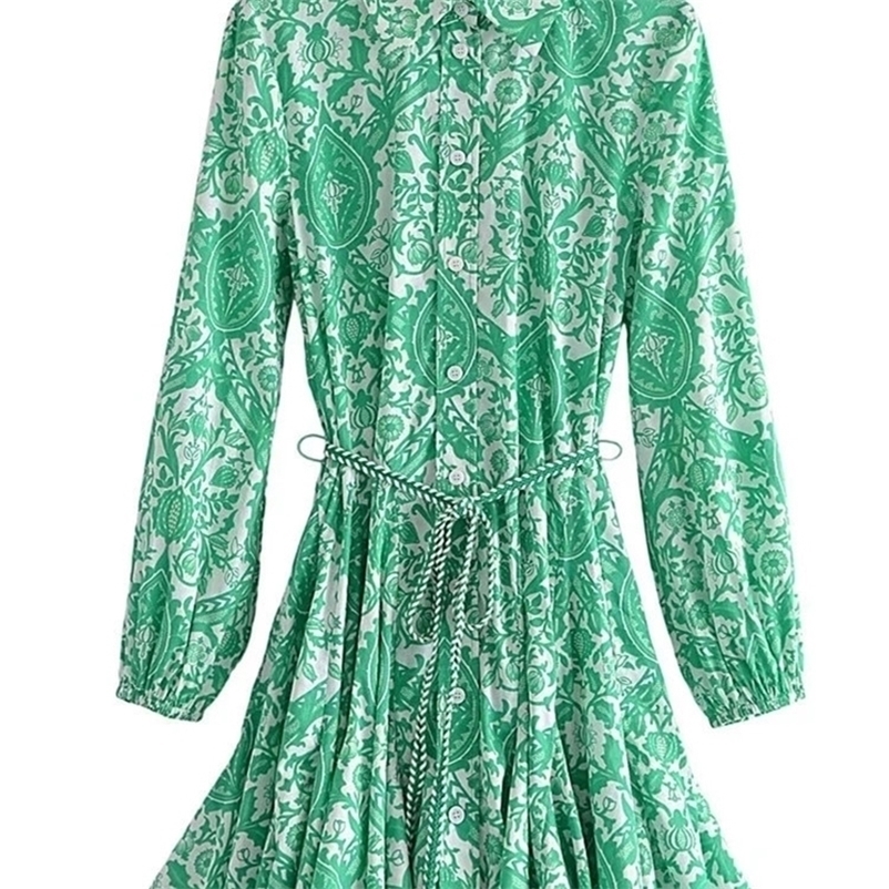 TRAF Zar Green Print Shirt Dress Woman Ruffle Short Dresses For Women Belt Vintage Mini Dress Long Sleeve Casual Dresses 220811, Pink
TRAF Zar Green Print Shirt Dress Woman Ruffle Short Dresses For Women Belt Vintage Mini Dress Long Sleeve Casual Dresses 220811, Pink