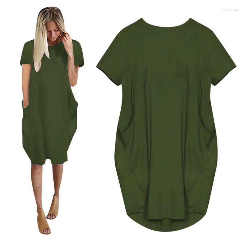 Casual Dresses Women Loose Dress With Pocket Ladies Fashion O Neck Long Tops Female T Shirt Streetwear Plus Size 5XL Vestidos#JJ, Black
Casual Dresses Women Loose Dress With Pocket Ladies Fashion O Neck Long Tops Female T Shirt Streetwear Plus Size 5XL Vestidos#JJ, Black