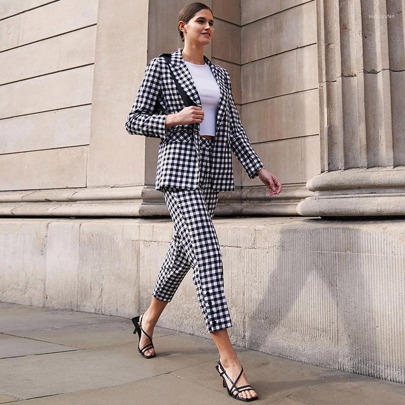 Women' Suits & Blazers Vintage Check Women Pant Suit Blazer Jacket Trouser Set Female Autumn Business Office Wear Plus Size Pantsuit, Plaid
Women' Suits & Blazers Vintage Check Women Pant Suit Blazer Jacket Trouser Set Female Autumn Business Office Wear Plus Size Pantsuit, Plaid