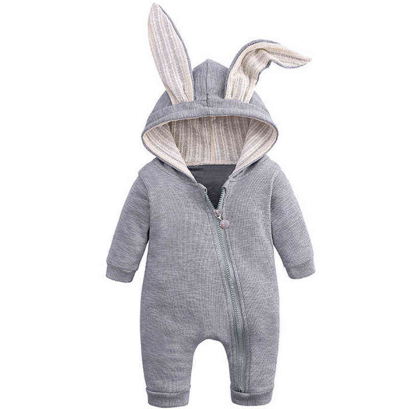 Baby Rabbit Rompers For Girls Autumn Winter Clothes Jumpsuit Halloween Costume Newborn Boys Clothing L220808