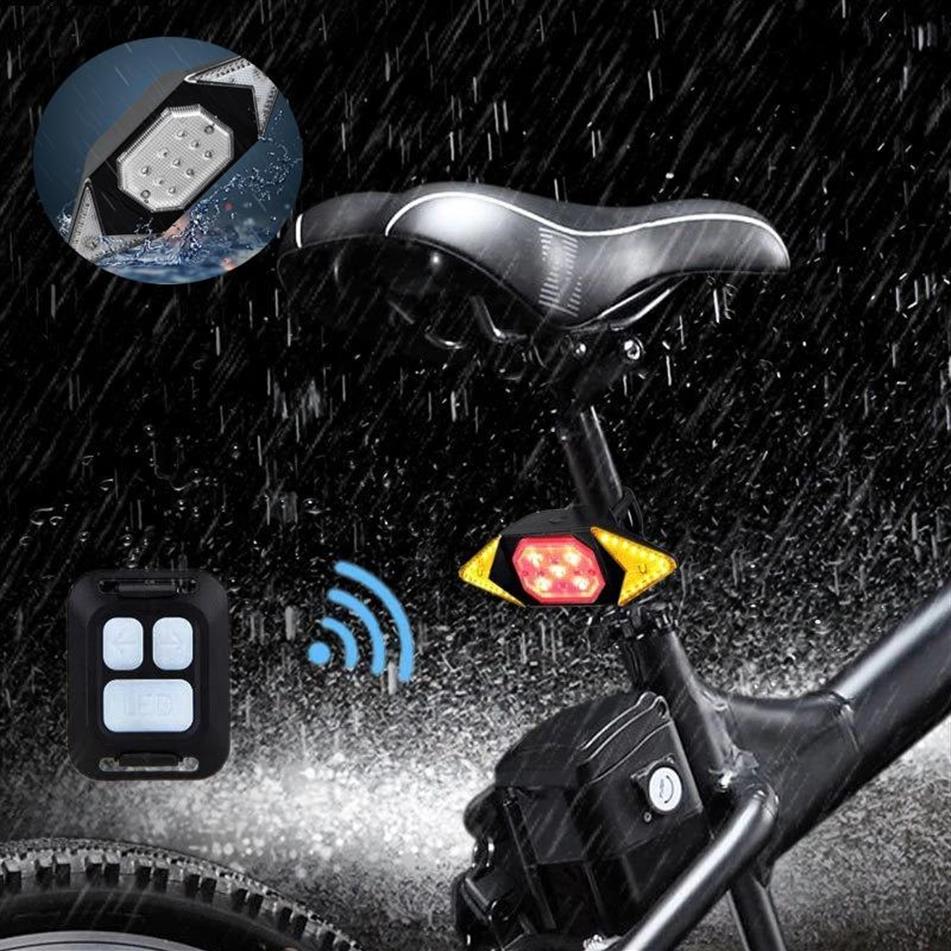 Lights USB Rechargeable Turning Signal Cycling Taillight Bicycle Light Remote Control Accessories Replacement Parts Tail2510