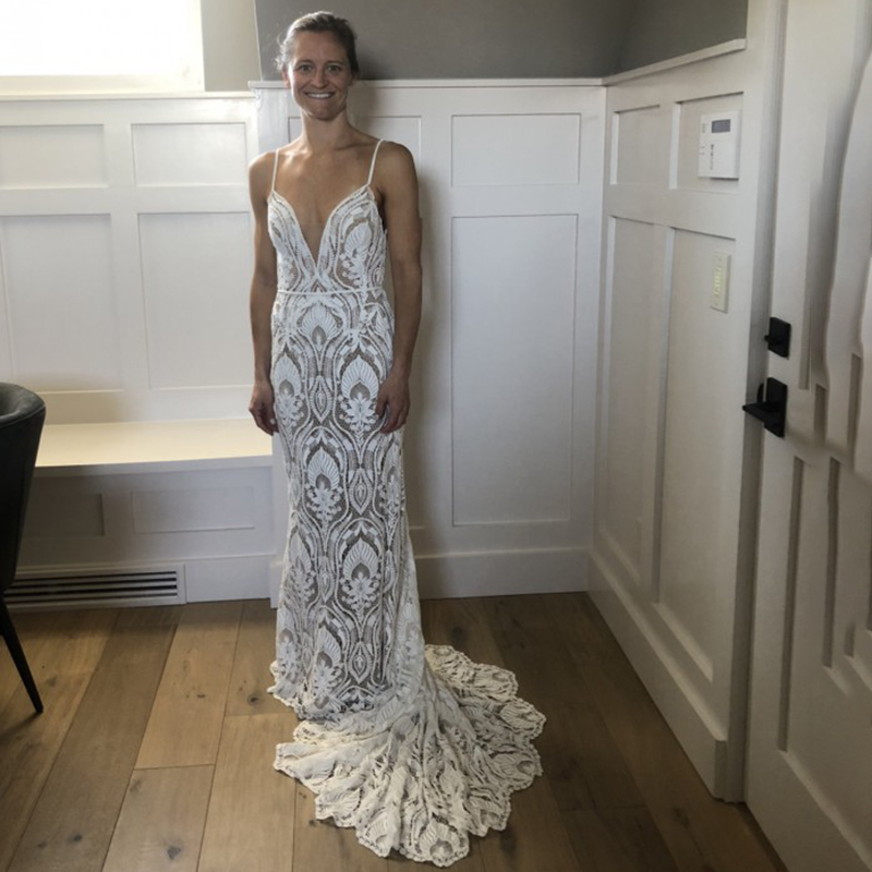 Spaghetti Strap Lace Mermaid Wedding Dress Boho Beach Rustic Wedding Bridal Dresses Plus Size 2022 Backless Cut Out Country Sweep Train Vintage Bride 