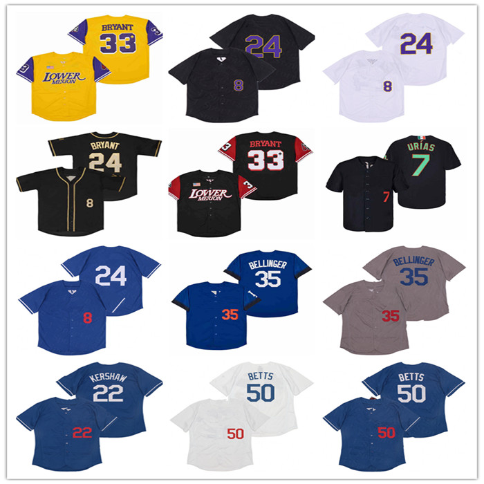 Men LA Lower Merion 8 24 33 Bryant Mamba Baseball Jerseys Mookie Betts Cody Bellinger Clayton Kershaw Julio Urias Stitched Jersey Blue White Black Grey, As pic
Men LA Lower Merion 8 24 33 Bryant Mamba Baseball Jerseys Mookie Betts Cody Bellinger Clayton Kershaw Julio Urias Stitched Jersey Blue White Black Grey, As pic