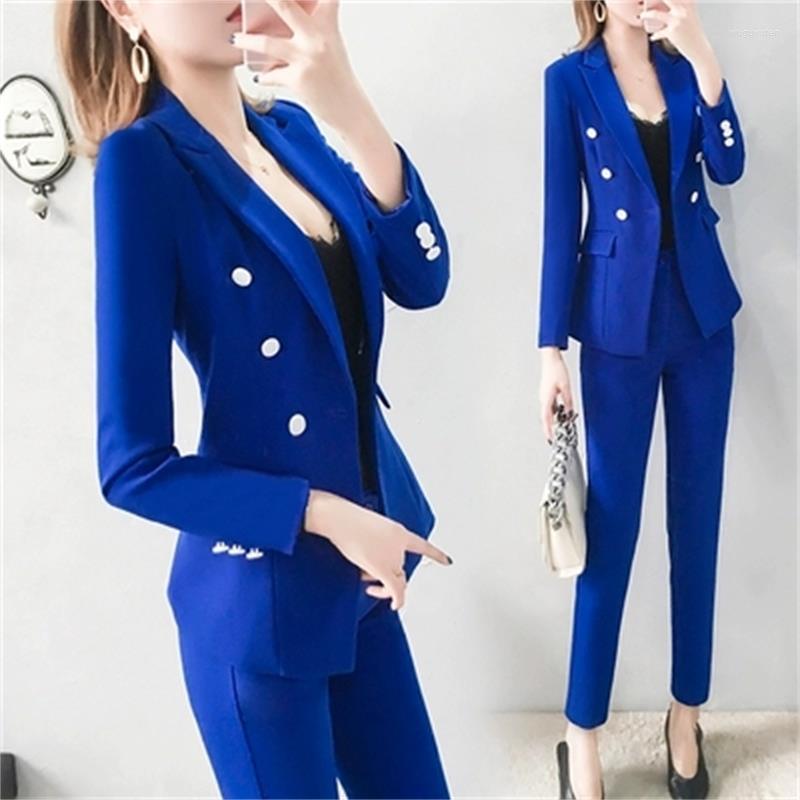 Women' Suits & Blazers Fashion Blue Suit Female British Style High End Spring Casual Temperament Small Pants Two-piece Women
Women' Suits & Blazers Fashion Blue Suit Female British Style High End Spring Casual Temperament Small Pants Two-piece Women