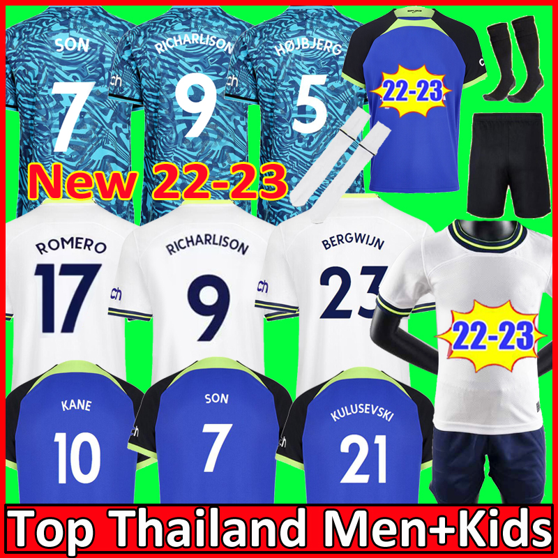 22 23 PERISIC ROMERO RICHARLISON KANE SON KULUSEVSKI Soccer Jerseys HOJBJERG 2022 2023 LUCAS DELE Football kit shirt BRYAN tottenham tops Men kids kits sets Unifrom, Away
22 23 PERISIC ROMERO RICHARLISON KANE SON KULUSEVSKI Soccer Jerseys HOJBJERG 2022 2023 LUCAS DELE Football kit shirt BRYAN tottenham tops Men kids kits sets Unifrom, Away