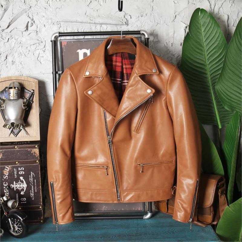 Men's Leather & Faux Motorcycle Suit Oblique Zipper Stylish Jacket Full-Grain Slim-Fit Rock Genuine Clothes, Yellow
Men's Leather & Faux Motorcycle Suit Oblique Zipper Stylish Jacket Full-Grain Slim-Fit Rock Genuine Clothes, Yellow