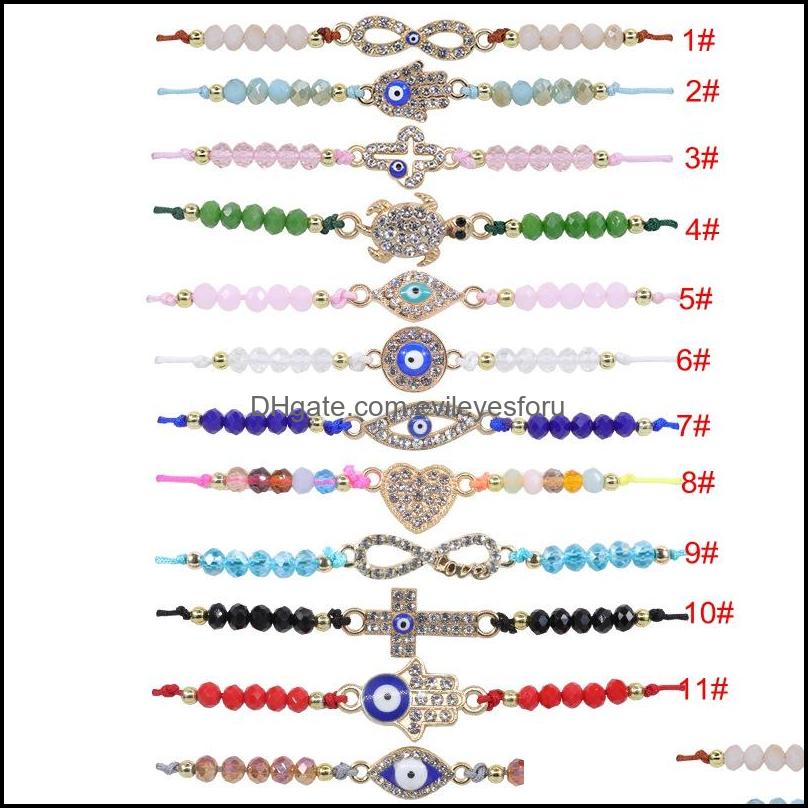 Charm Bracelets Jewelry Couple Palm Devils Eye Crystal Beaded Braided Bracelet Men Women Diamond Print Turtle Love Evils E Dhdvn
Charm Bracelets Jewelry Couple Palm Devils Eye Crystal Beaded Braided Bracelet Men Women Diamond Print Turtle Love Evils E Dhdvn