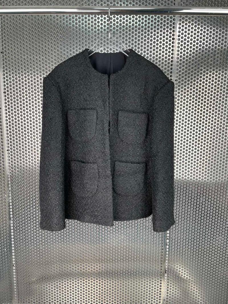 Women' Jackets Early Autumn Of 2022 The Round Collar Woolen Coat 0924, Black
Women' Jackets Early Autumn Of 2022 The Round Collar Woolen Coat 0924, Black