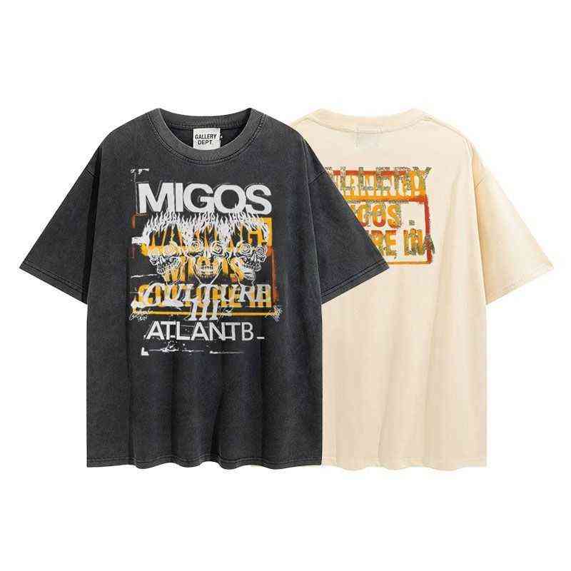 Mens Shirts Designer Galleryes T-shirt Meichao Migos Atlanta Limited Gilding Cotton Short Sleeve, Black make old
Mens Shirts Designer Galleryes T-shirt Meichao Migos Atlanta Limited Gilding Cotton Short Sleeve, Black make old