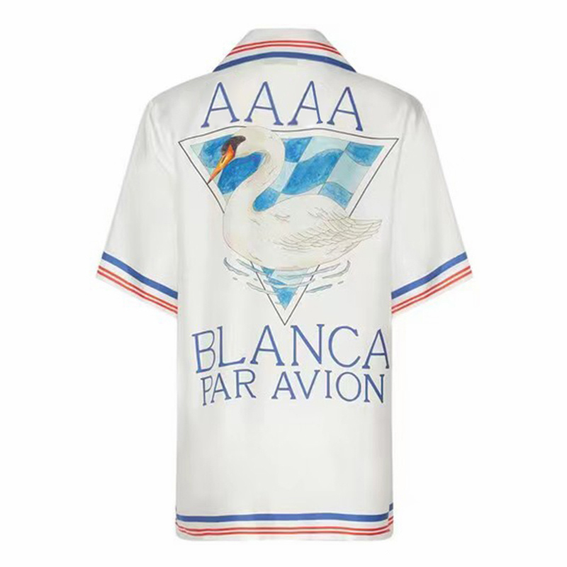 Casabblannca Swan Shirts White Blance Par Avion Man Women Fashion Summer Beach Vacation Tee Hawaii FZCS143
Casabblannca Swan Shirts White Blance Par Avion Man Women Fashion Summer Beach Vacation Tee Hawaii FZCS143