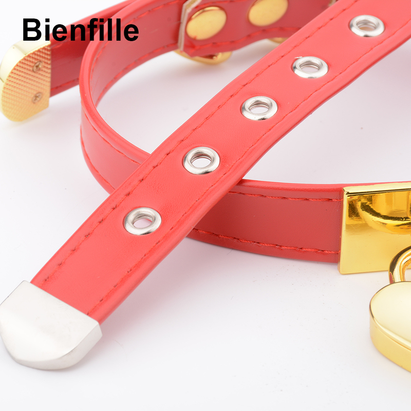 Fashion Wholesale Choker Womens Gold Metal Love Heart PadLock Collares Mens Necklace Gothic Punk Buckle BDSM Choker 220818