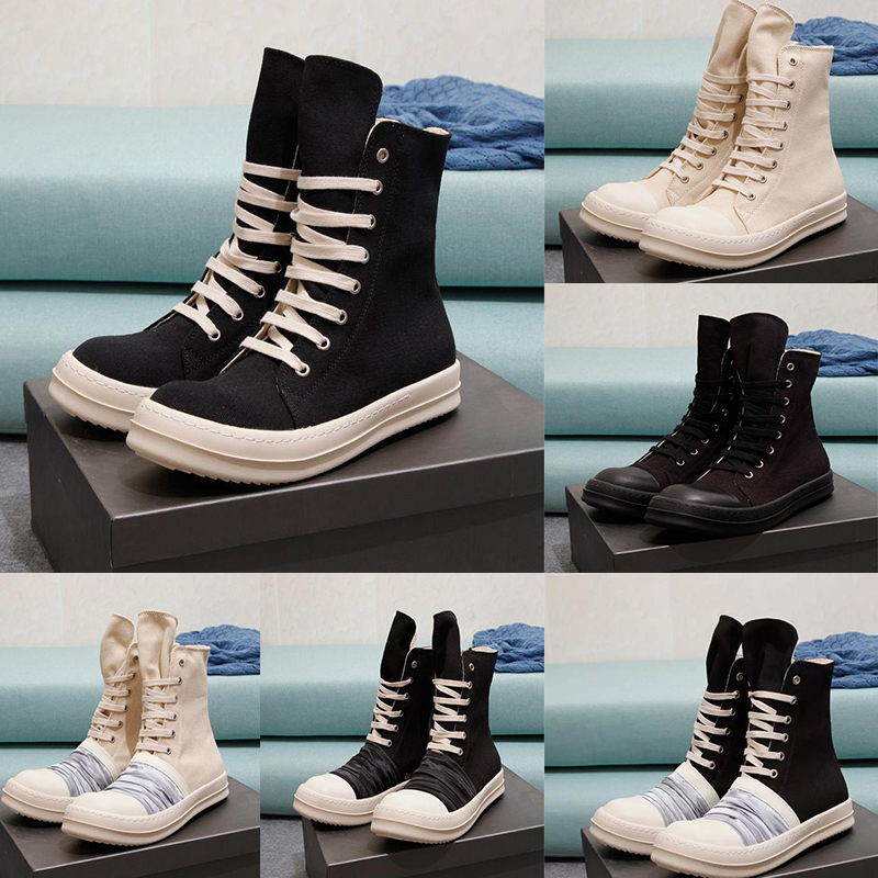 Designer Rick Shoes Men Women Sneakers High Top Owen Booties Thick Bottom Increase Dark Owens Mens Canvas Casual Board Retro Disso shoe
Designer Rick Shoes Men Women Sneakers High Top Owen Booties Thick Bottom Increase Dark Owens Mens Canvas Casual Board Retro Disso shoe