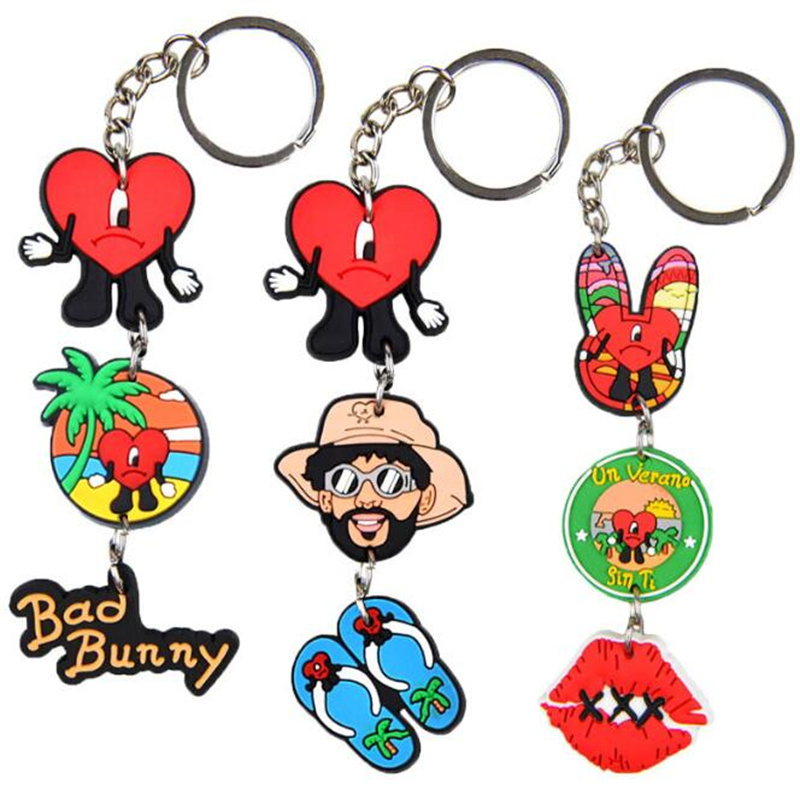 Wholesale Soft pvc pendant keychain bad bunny shoe croc charms Jibitz Cute decoration key chain favors gift
Wholesale Soft pvc pendant keychain bad bunny shoe croc charms Jibitz Cute decoration key chain favors gift