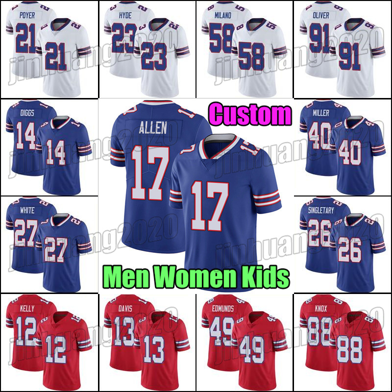 17 Josh Allen Football Jersey 14 Stefon Diggs 40 Von Miller Buffalo Bills Gabriel Davis Dawson Knox TreDavious White Jerseys Jim Kelly Poyer Tremaine Edmunds Haack, Man custom jersey (bie)
17 Josh Allen Football Jersey 14 Stefon Diggs 40 Von Miller Buffalo Bills Gabriel Davis Dawson Knox TreDavious White Jerseys Jim Kelly Poyer Tremaine Edmunds Haack, Man custom jersey (bie)
