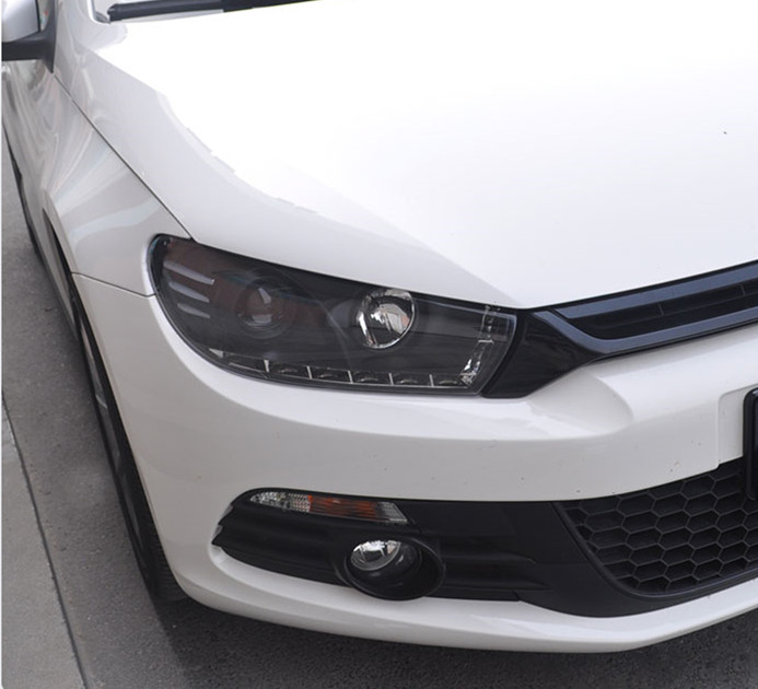 Car Headlights for VW Scirocco 20 09-20 17 LED Headlight DRL High Beam Lens Driving Lights Angel Eye Head Lamp