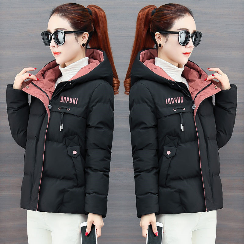 Winter Jacket Women Parkas Hooded Thick Down Cotton Padded Parka Female Short Coat Slim Warm Outwear P772 220819