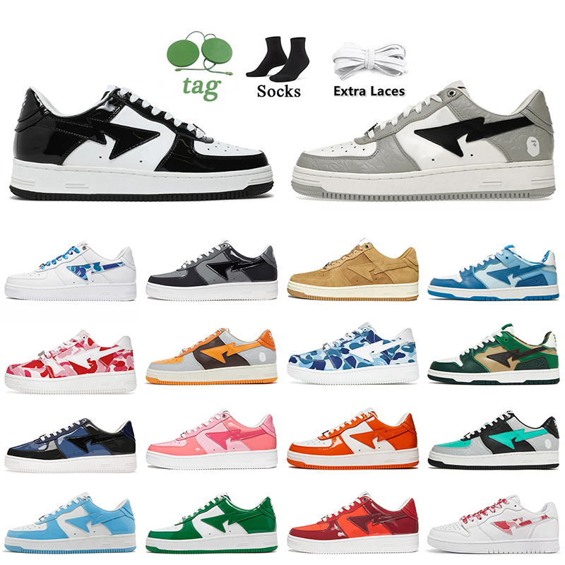 Bapesta Sneakers Bapestas Baped SK8 Sta Designer Casual Shoes Black Grey Patent Leather ABC Color Camo Combo Pink Orange Green Unions LA Platform Sports Trainers, B48 dusty olive 36-45
Bapesta Sneakers Bapestas Baped SK8 Sta Designer Casual Shoes Black Grey Patent Leather ABC Color Camo Combo Pink Orange Green Unions LA Platform Sports Trainers, B48 dusty olive 36-45