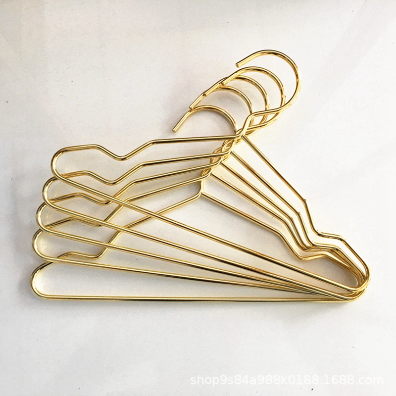 Wholesale 25cm 20cm 15cm 12cm Pet Gold Metal Clothes Shirts Hanger Rack Small Strong Coats Hanger For Dog
