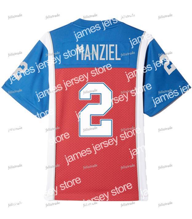 2022 Johnny Manziel #2 Montreal Alouettes WITH NUMBER ON THE SLEEVES Double Stiched Football Jersey Men Women Youth Customizable