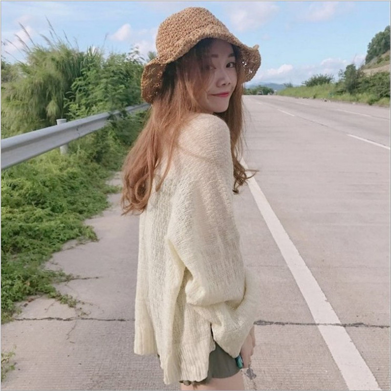Kaguster Knitted Cardigan women plus size Summer cardigan Sweater women Loose Hollow coat kardigan Sweter Cardigans korean top 220818