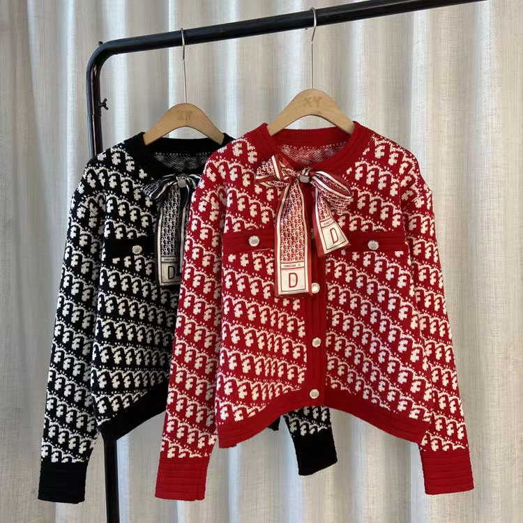 Women' Sweaters fashion designer French style red knit cardigan woman bow blouse short sweater jacket, Customize
Women' Sweaters fashion designer French style red knit cardigan woman bow blouse short sweater jacket, Customize