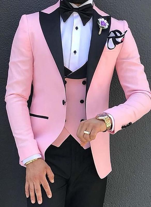 Men Suits 3 Pieces Slim Fit Business Suits Groom Champagne Grey White Tuxedos for Formal Wedding suit BlazerPantsVest 220817