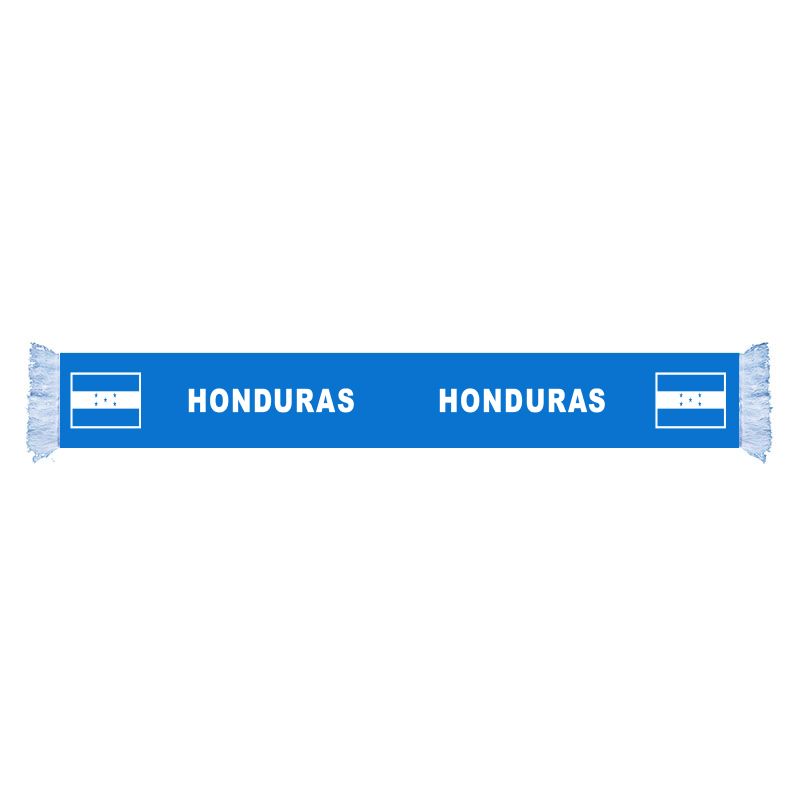 HONDURAS Flag Factory Supply Good Price Polyester Satin Scarf Country Nation Football Games Fans Scarf Also Can be Customized
HONDURAS Flag Factory Supply Good Price Polyester Satin Scarf Country Nation Football Games Fans Scarf Also Can be Customized