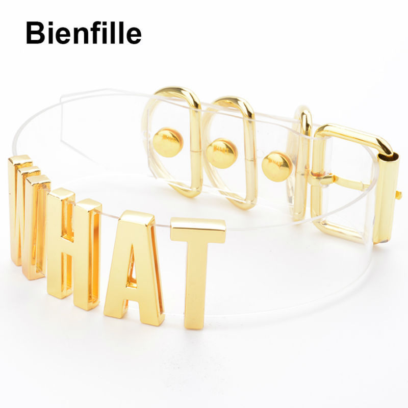 Handmade Women Girl Gold Customized Custom Cosplay WHAT Word Name Collar Choker Kawaii Clear PVC Leather Choker Necklace Men 220818