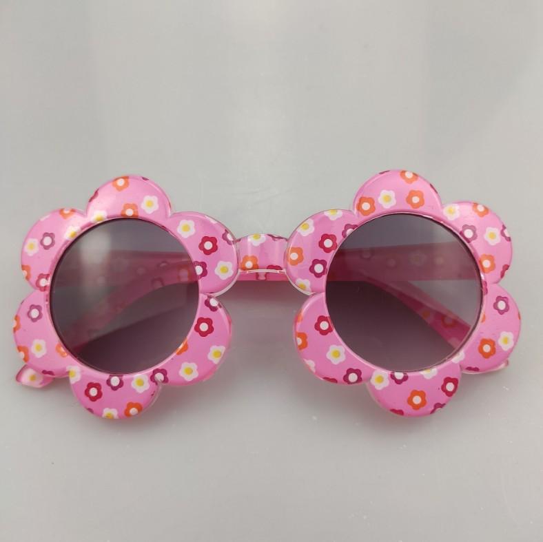 2022 New Flower Round Cute Kids Sunglasses for Boy Girls Toddler Lovely Baby Sun Glasses Children Oculos De Sol H260130