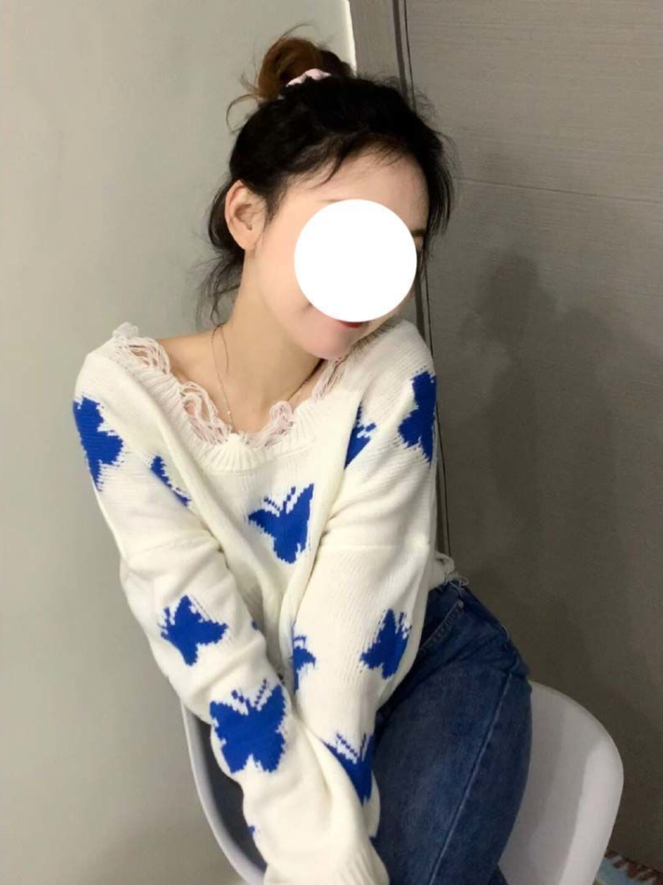 Deeptown Korean Fashion Graphic Knitted Sweater Woman Harajuku Sweet Oversized Cropped Tops Off Shoulder Casual Loose Jumper Y2K 220818