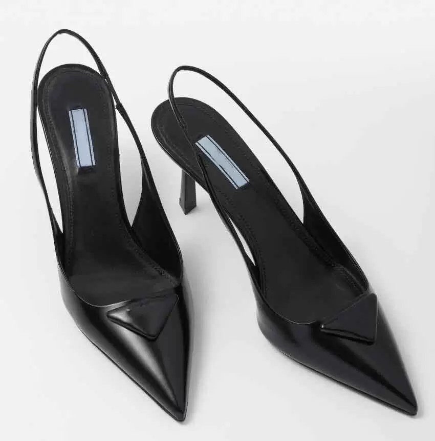 Elegant Brands Triangle Brushed Leather Sandals Shoes For Women Slingback Pumps Luxury Footwear Women High Heels Party Wedding Dress 35-40
Elegant Brands Triangle Brushed Leather Sandals Shoes For Women Slingback Pumps Luxury Footwear Women High Heels Party Wedding Dress 35-40