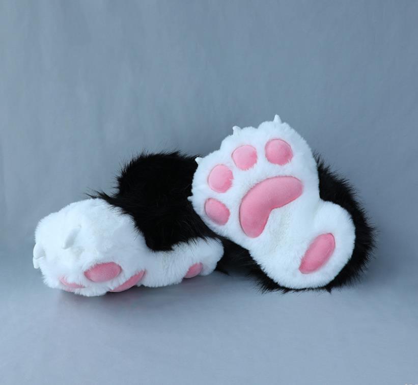 Fursuit Paws Socks Furry Boots Shose Costume Accessories Lion Bear Cat Animal Props Women Lolita Fluffy Cute Cosplay Set