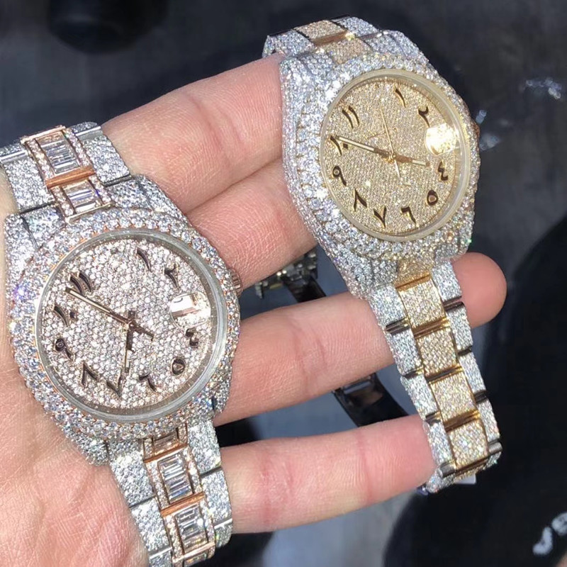 D22 luxury mens watches 4130 movement watches for men 3255 montre de luxe watch Mosang stone iced Moissanite Diamond watchs wristwatch Mechanical automatic 904L, Screwdriver 1 pic
D22 luxury mens watches 4130 movement watches for men 3255 montre de luxe watch Mosang stone iced Moissanite Diamond watchs wristwatch Mechanical automatic 904L, Screwdriver 1 pic