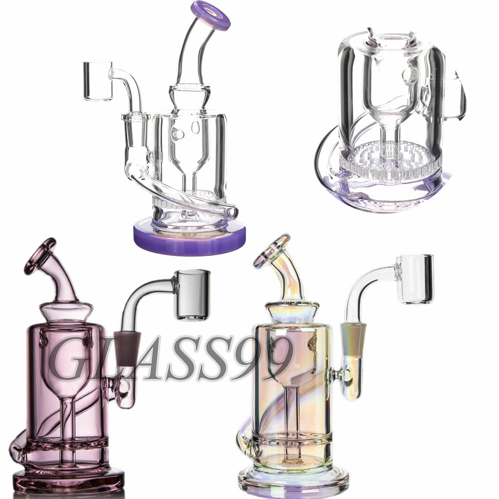 Small Glass Bong Hookahs Honeycomb Perc Water Pipes Oil Rigs Thick Bubbler Dabbers in Blue Black Color with 10mm Joint Colorful Recycler Ash Catcher Shisha
Small Glass Bong Hookahs Honeycomb Perc Water Pipes Oil Rigs Thick Bubbler Dabbers in Blue Black Color with 10mm Joint Colorful Recycler Ash Catcher Shisha