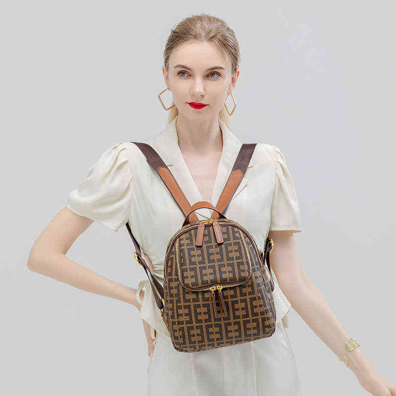 Handbags Multi purpose printed backpack 2022 new small Commuter Bag school travel women's, Brown e
Handbags Multi purpose printed backpack 2022 new small Commuter Bag school travel women's, Brown e