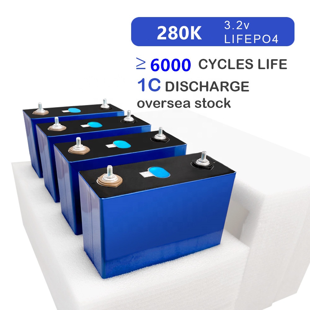 3.2V Lifepo4 320Ah 310Ah 280Ah Battery DIY Deep Cycle Rechargeable Batteries Pack for RV Solar System Complete Cells EU US duty free