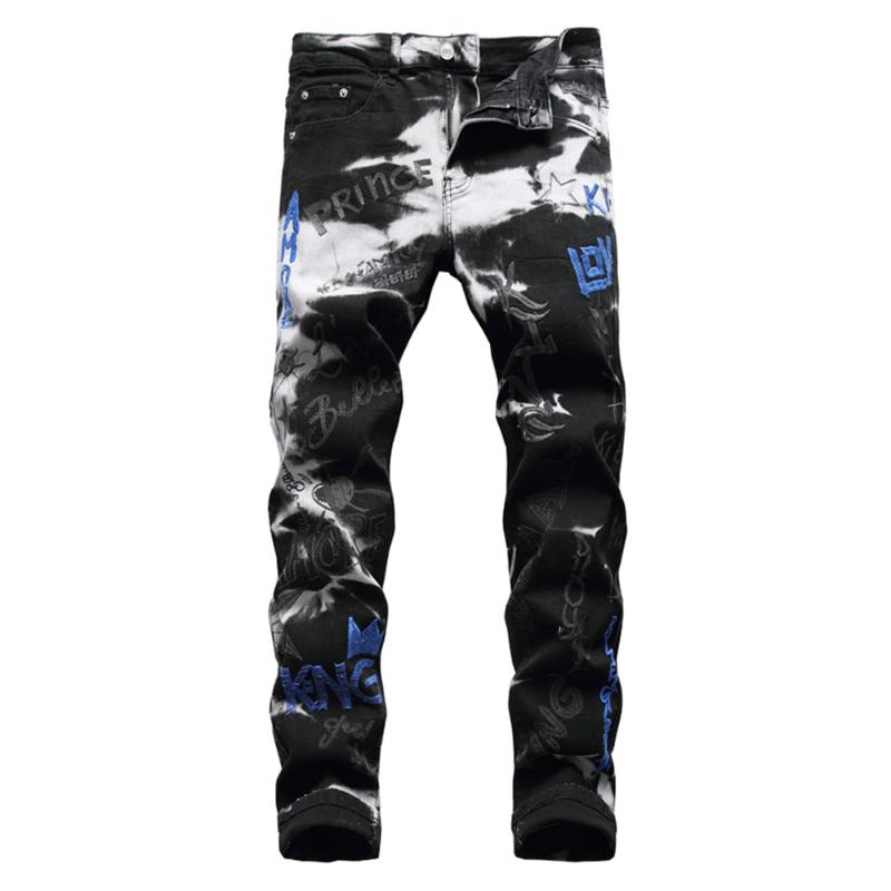 Men's Jeans Letters Embroidery Black Stretch Denim Embroidered Pencil Pants TrousersMen's
Men's Jeans Letters Embroidery Black Stretch Denim Embroidered Pencil Pants TrousersMen's