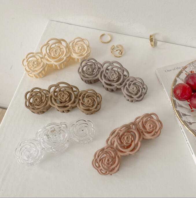 Rose Shape Hair Claw Jaw Clips Nonslip Hairs Clamps Hairpin Holder Headdress Girl Go Out Single Color 
Rose Shape Hair Claw Jaw Clips Nonslip Hairs Clamps Hairpin Holder Headdress Girl Go Out Single Color