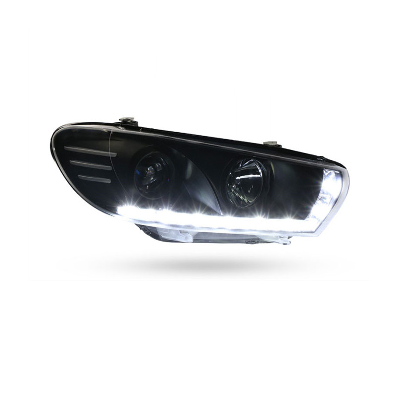 Car Headlights for VW Scirocco 20 09-20 17 LED Headlight DRL High Beam Lens Driving Lights Angel Eye Head Lamp