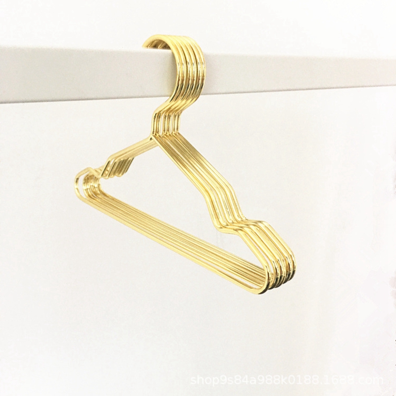 Wholesale 25cm 20cm 15cm 12cm Pet Gold Metal Clothes Shirts Hanger Rack Small Strong Coats Hanger For Dog