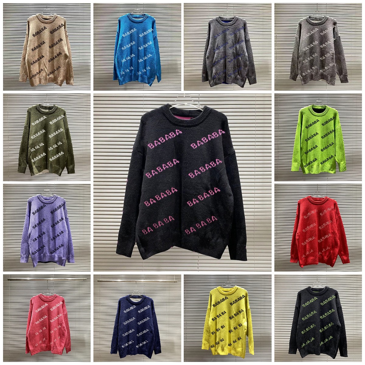 Designer Sweater Winter Warm Knitted Pullovers for Men Women with Letter Embroidery Round Neck Long Sleeve Sweatshirt Classic Fashion Leisure Tops