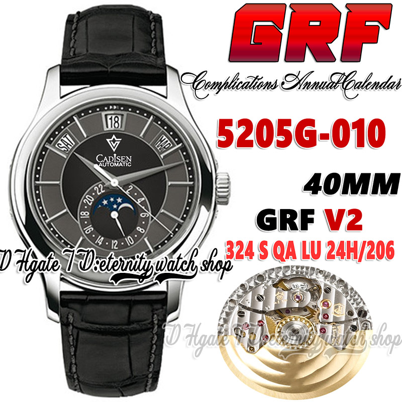 GRF V2 gr5205 324 S QALU24H/206 gr324 Automatic Mens Watch Complications Annual Calendar Stainless Case Moon Phase Black Dial Leather Super Edition eternity Watches, Watch deep waterproof production cost
GRF V2 gr5205 324 S QALU24H/206 gr324 Automatic Mens Watch Complications Annual Calendar Stainless Case Moon Phase Black Dial Leather Super Edition eternity Watches, Watch deep waterproof production cost