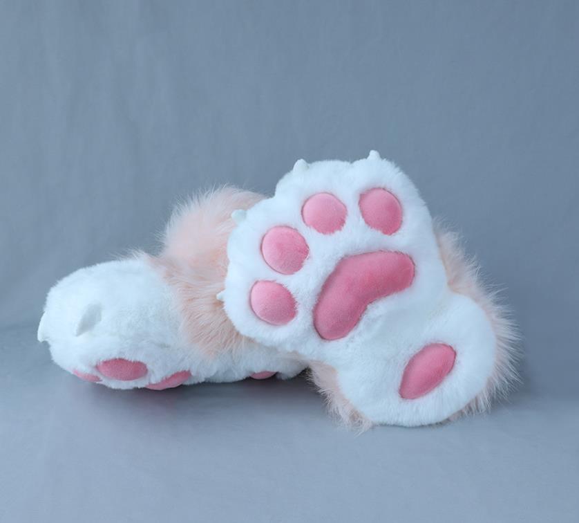 Fursuit Paws Socks Furry Boots Shose Costume Accessories Lion Bear Cat Animal Props Women Lolita Fluffy Cute Cosplay Set