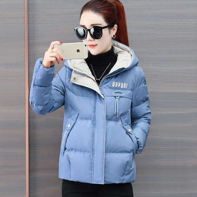 Winter Jacket Women Parkas Hooded Thick Down Cotton Padded Parka Female Short Coat Slim Warm Outwear P772 220819
