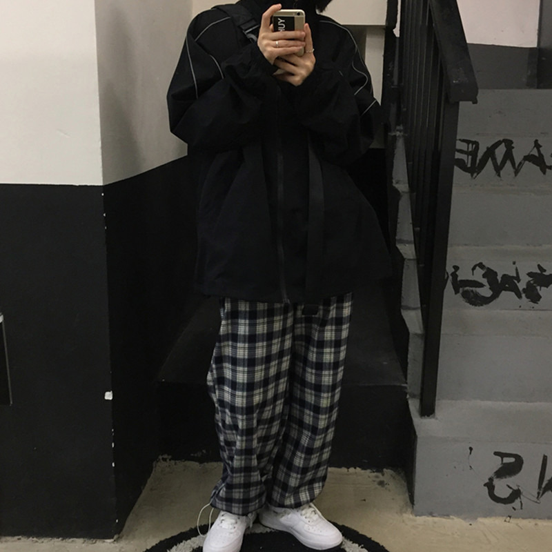 Reflective Jacket Women Autumn Casual All-match Black Chaquetas Para Mujer Clothing Classic Vintage Outwear Fashion Korean Style 220818