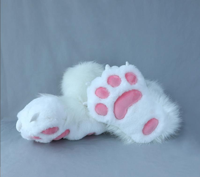 Fursuit Paws Socks Furry Boots Shose Costume Accessories Lion Bear Cat Animal Props Women Lolita Fluffy Cute Cosplay Set