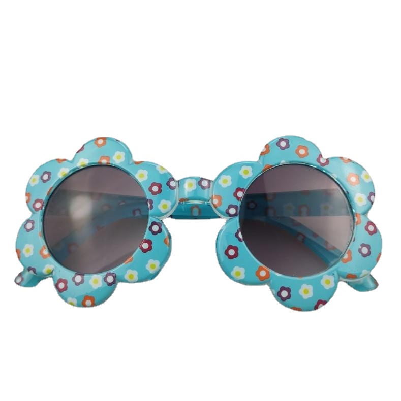 2022 New Flower Round Cute Kids Sunglasses for Boy Girls Toddler Lovely Baby Sun Glasses Children Oculos De Sol H260130